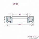 Bạc đạn chén cổ FSA No.55R/558 1.5"/ACR Headset