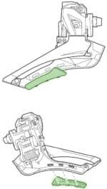 Shimano Skid Plate/ Tấm Nhựa Chống Ồn Gắn Gọng Cùi Đề - Ảnh 4
