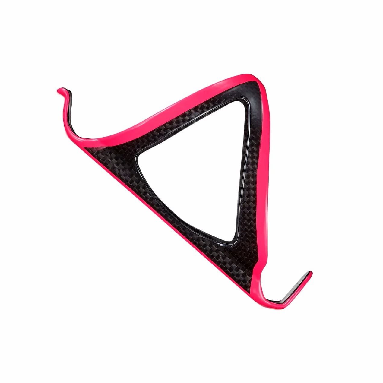 neon-pink-carbon-cage-3 Gọng Bình Nước Carbon 3k Supacaz Fly Cage Carbon Đen/Hồng Neon - Ảnh 1