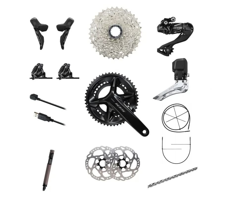 shimano-group-105-of2-7170-12v-disc Bộ Groupset Shimano 105 7170 Di2 - Ảnh 1