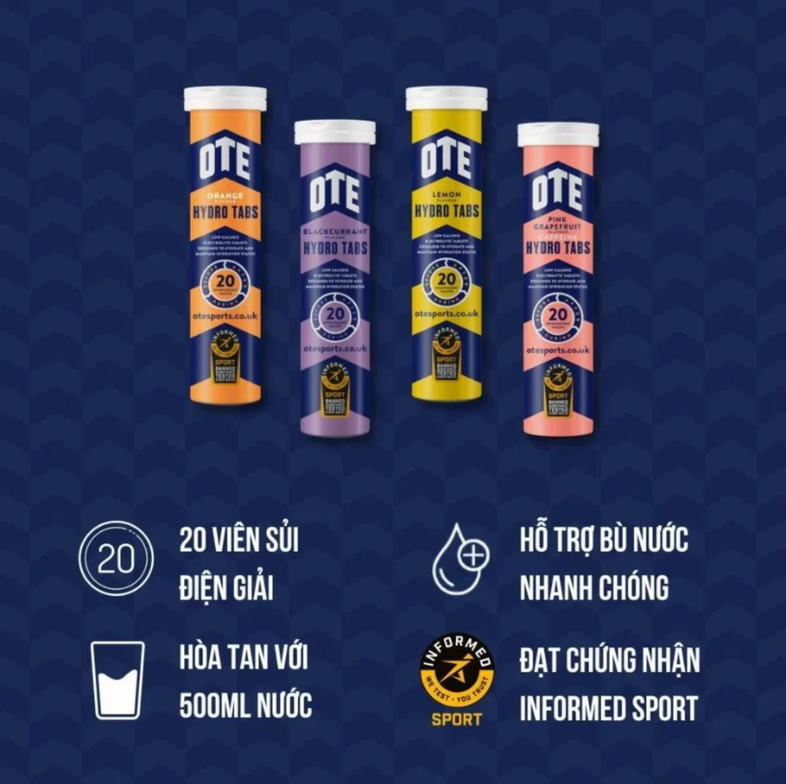 Ảnh màn hình 2026-08-19 lúc 17.00.25 Thực phẩm bổ sung OTE Hydro Tabs - Ảnh 1